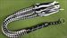 Black & White Eight Tail Flogger - 30   - $29.99